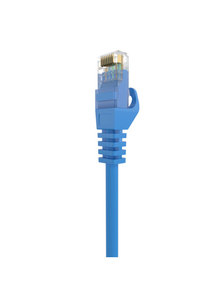 AISENS Cable de Red Latiguillo RJ45 LSZH Cat.6A 500 Mhz UTP AWG24, Azul, 0.5M