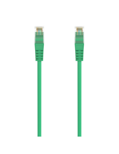 AISENS Cable de Red Latiguillo RJ45 LSZH Cat.6A 500 Mhz UTP AWG24, Verde, 0.5M