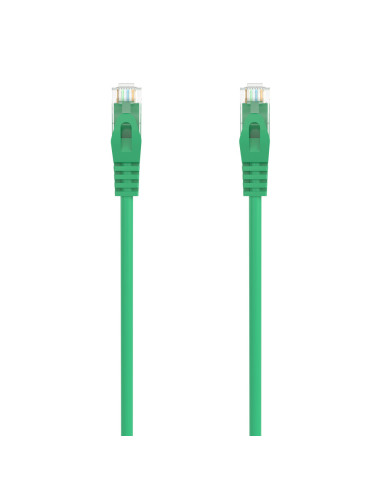 AISENS Cable de Red Latiguillo RJ45 LSZH Cat.6A 500 Mhz UTP AWG24, Verde, 1.5M
