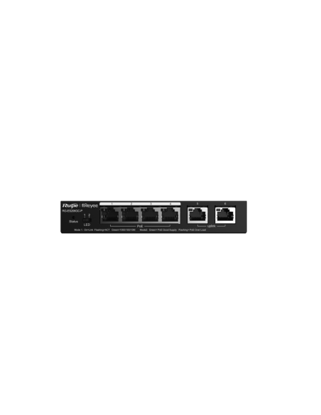 Ruijie Networks RG-ES206GC-P switch Gigabit Ethernet (10/100/1000) Energía sobre Ethernet (PoE) Negro