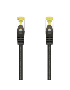 AISENS Cable De Red Latiguillo RJ45 LSZH Cat.7 600 MHz S/FTP PIMF AWG26, Negro, 1.0 m