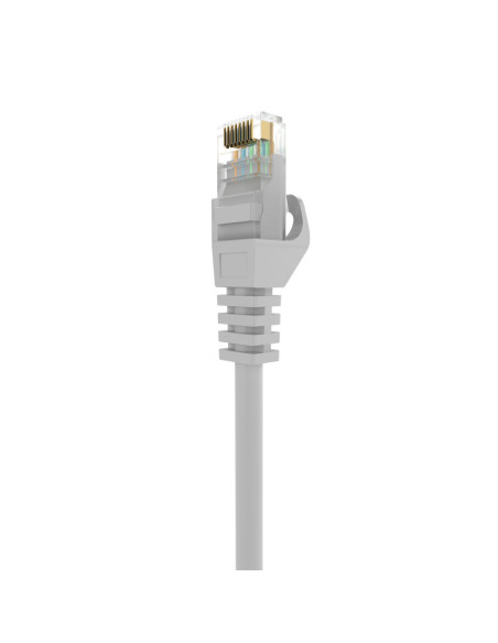 AISENS Cable de Red Latiguillo RJ45 LSZH Cat.6A 500 Mhz UTP AWG24, Gris, 20M