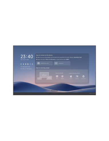 MAXHUB LX138V07 pantalla para sala de reuniones 3,51 m (138") 1920 x 1080 Pixeles LED Wi-Fi 6 (802.11ax) Negro Bluetooth