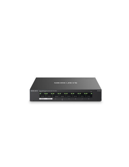 Mercusys MS108GP switch Gestionado Gigabit Ethernet (10/100/1000) Energía sobre Ethernet (PoE) Negro