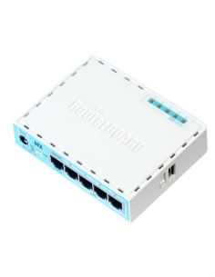 Mikrotik RB750GR3 router Gigabit Ethernet Turquesa, Blanco