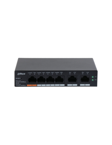 Dahua Technology DH-CS4006-4GT-60 switch Gestionado L2 Gigabit Ethernet (10/100/1000) Energía sobre Ethernet (PoE) Negro