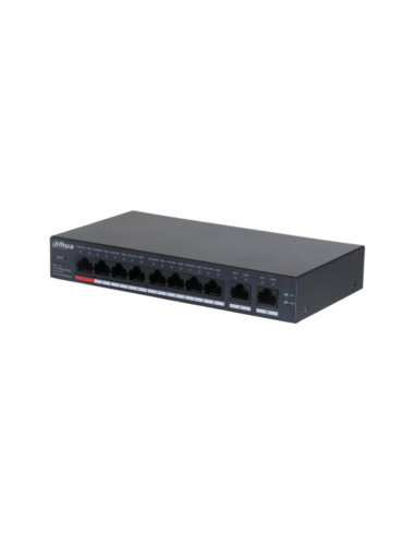Dahua Technology DH-CS4010-8ET-110 switch Gestionado L2 Fast Ethernet (10/100) Energía sobre Ethernet (PoE) Negro
