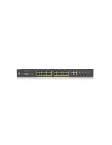 Zyxel GS1920-24HPV2 Gestionado Gigabit Ethernet (10/100/1000) Energía sobre Ethernet (PoE) Negro