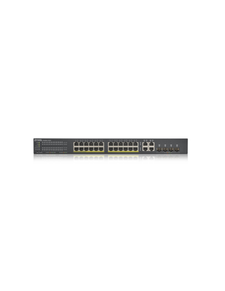 Zyxel GS1920-24HPV2 Gestionado Gigabit Ethernet (10/100/1000) Energía sobre Ethernet (PoE) Negro