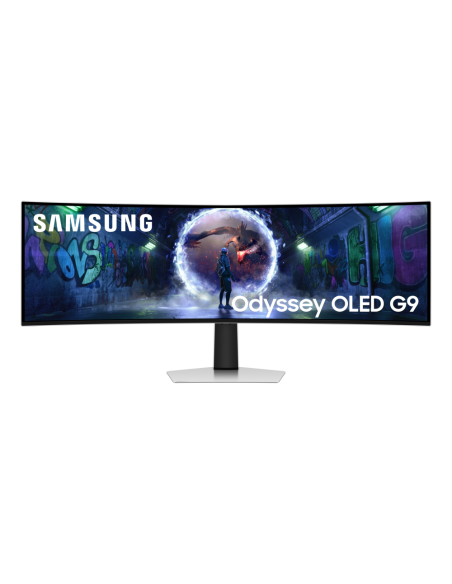 Samsung G93SD pantalla para PC 124,5 cm (49") 5120 x 1440 Pixeles Dual QHD OLED Plata