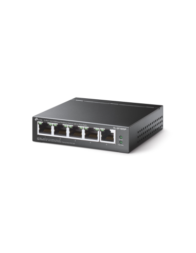 TP-Link TL-SF1005P No administrado Fast Ethernet (10/100) Energía sobre Ethernet (PoE) Negro