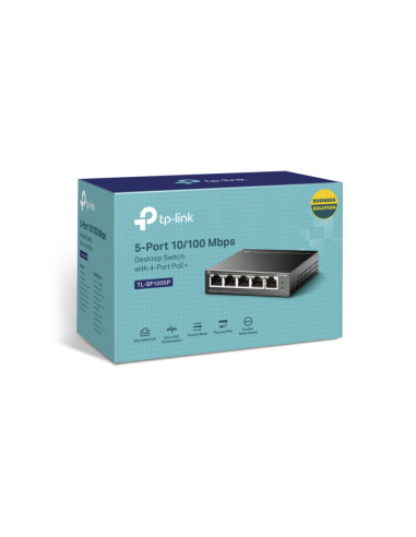 TP-Link TL-SF1005P No administrado Fast Ethernet (10/100) Energía sobre Ethernet (PoE) Negro
