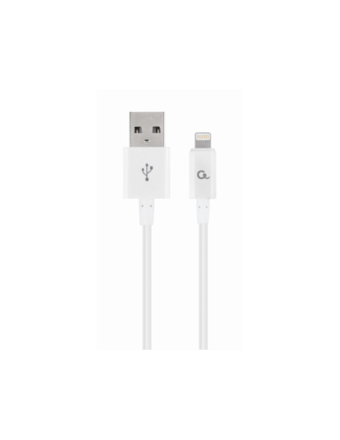 Cablexpert CC-USB2P-AMLM-1M-W cable de conector Lightning Blanco