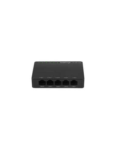 Lanberg DSP2-1005-12V switch No administrado Gigabit Ethernet (10/100/1000) Negro