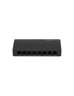Lanberg DSP2-1008-12V switch No administrado Gigabit Ethernet (10/100/1000) Negro