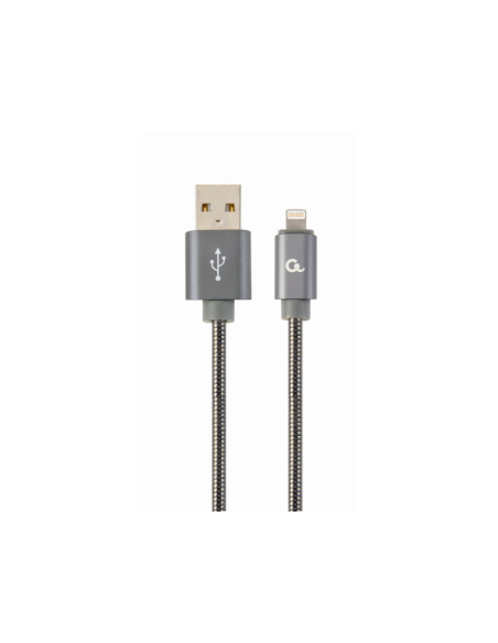 Cablexpert CC-USB2S-AMLM-1M-BG cable de conector Lightning 8 m Gris