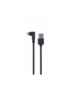 Gembird CC-USB2-AMLML-0.2M cable de conector Lightning 0,2 m Negro