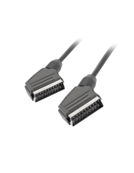 Lanberg CA-EUEU-10CC-0018-BK cable EUROCONECTOR 1,8 m SCART (21-pin) Negro