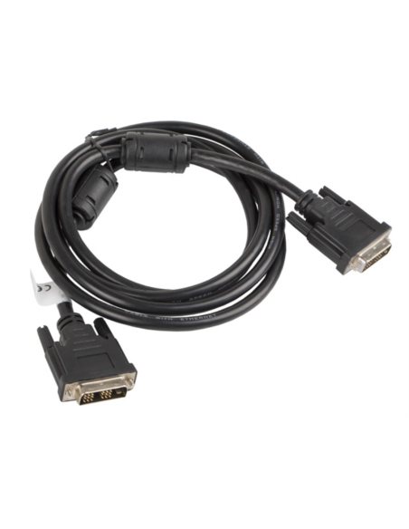 Lanberg CA-DVIS-10CC-0018-BK cable DVI 1,8 m DVI-D Negro