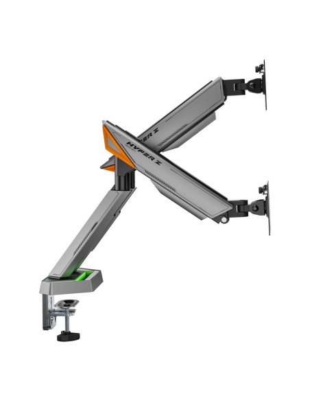 AISENS DT38TSRRGB-349 soporte para monitor 96,5 cm (38") Escritorio Negro, Blanco