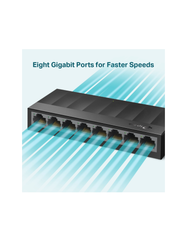 TP-Link LS1008G switch No administrado Gigabit Ethernet (10/100/1000) Negro
