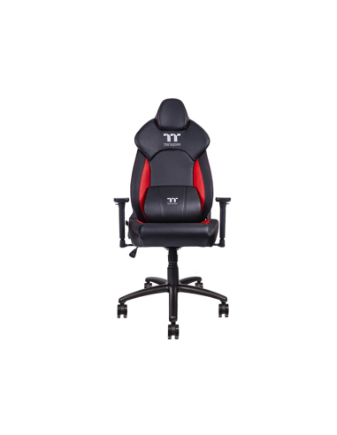 Thermaltake GGC-VCO-BRLWDS-01 silla para videojuegos Butaca para jugar Asiento acolchado Negro, Rojo