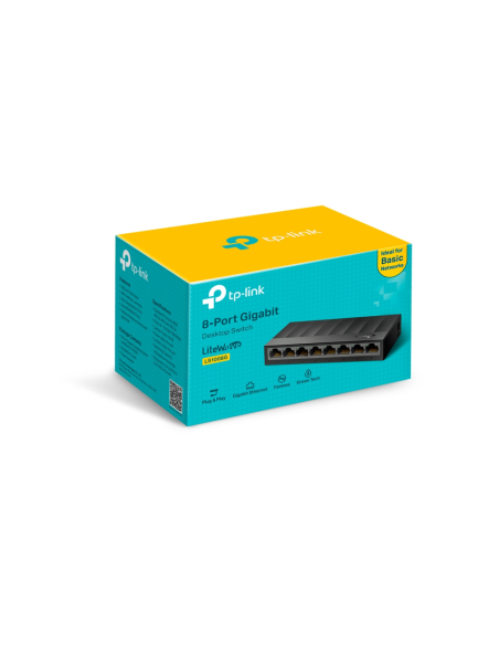 TP-Link LS1008G switch No administrado Gigabit Ethernet (10/100/1000) Negro