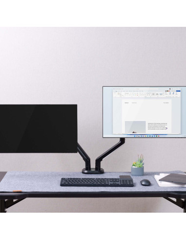 AISENS DT32TSR-297 soporte para monitor 81,3 cm (32") Escritorio Negro, Blanco