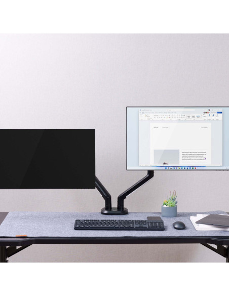 AISENS DT32TSR-297 soporte para monitor 81,3 cm (32") Escritorio Negro, Blanco