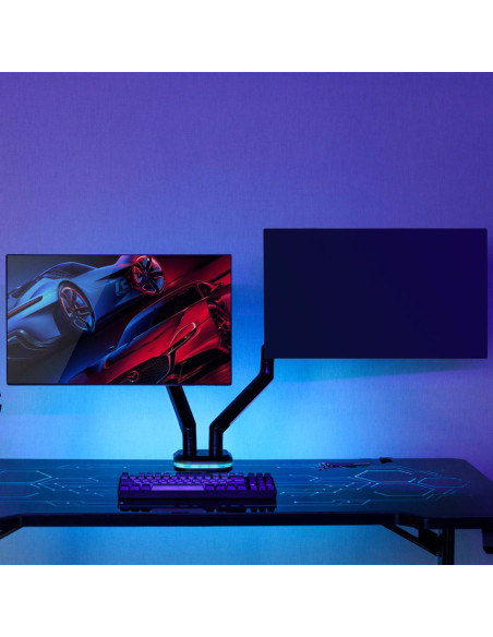 AISENS DT32TSR-297 soporte para monitor 81,3 cm (32") Escritorio Negro, Blanco