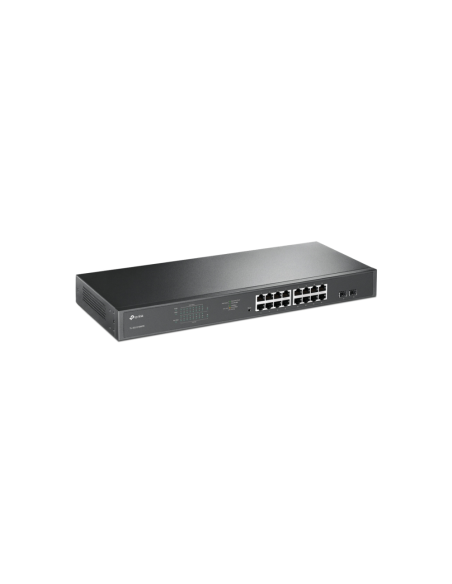 TP-Link TL-SG1218MPE Gestionado L2 Gigabit Ethernet (10/100/1000) Energía sobre Ethernet (PoE) 1U Negro