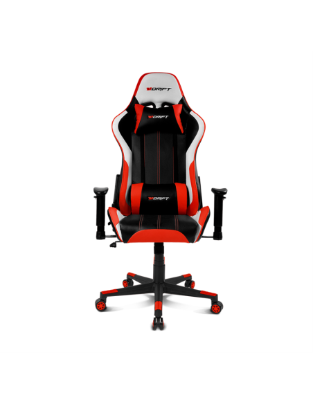 DRIFT DR175 Silla para videojuegos universal Asiento acolchado Negro, Rojo, Blanco