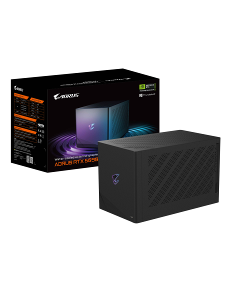 GIGABYTE AORUS RTX 5090 AI BOX Tarjeta Gráfica – 32 GB GDDR7, 512 bits, PCI-E 5.0, frecuencia de núcleo 2407 MHz, 3 x DP 2.1, 1 