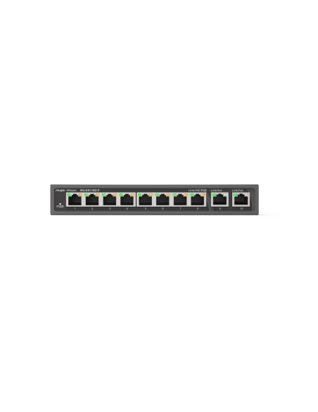 Ruijie Networks RG-ES110D-P switch No administrado Fast Ethernet (10/100) Energía sobre Ethernet (PoE) Negro