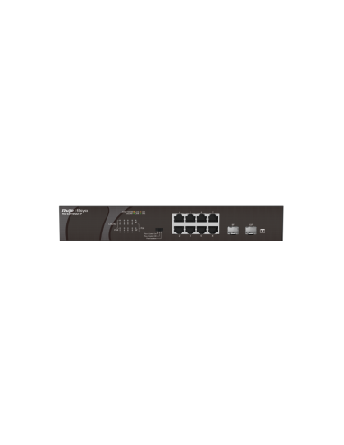 Ruijie Networks RG-ES110GDS-P switch No administrado Gigabit Ethernet (10/100/1000) Energía sobre Ethernet (PoE) Negro
