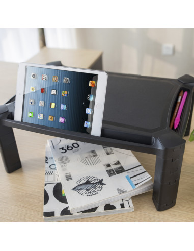 AISENS Soporte Elevador XL Para Monitor/Portátil, Negro