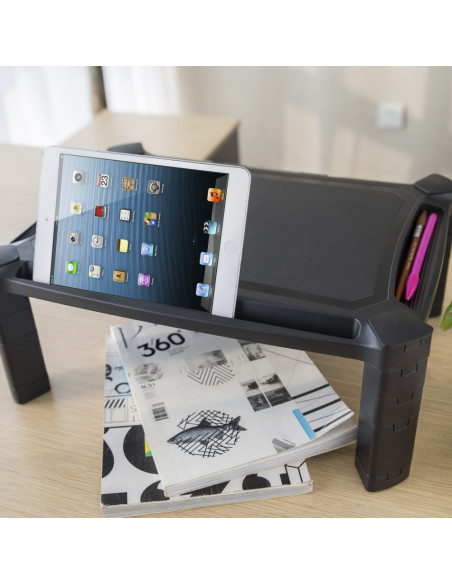 AISENS Soporte Elevador XL Para Monitor/Portátil, Negro