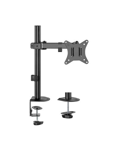 AISENS Soporte de Mesa ECO Giratorio e Inclinable para Monitor/TV 9Kg (3 Pivotes, 1 Brazo) de 17-32, Negro