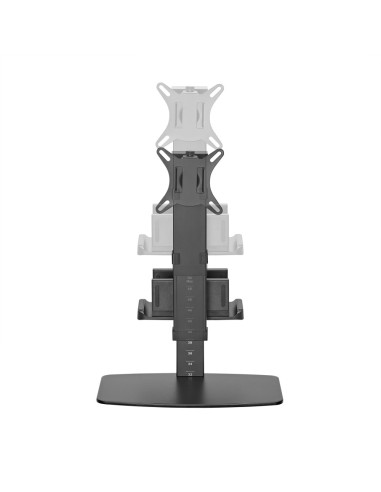 AISENS Soporte de Mesa ECO Giratorio e Inclinable para Monitor/TV y Mini PC 8Kg de 17-32, Negro