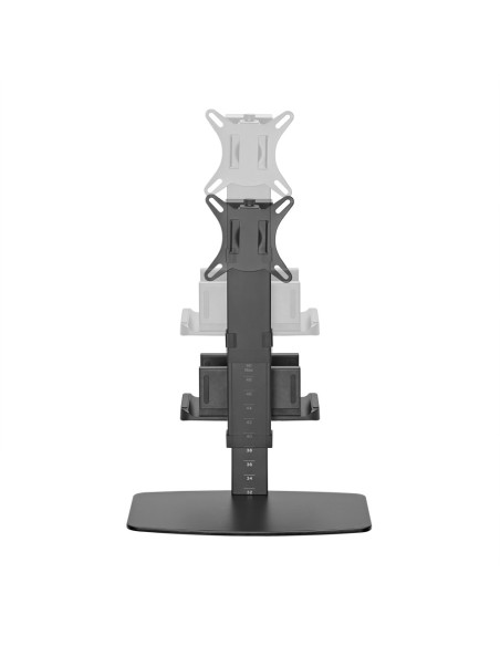 AISENS Soporte de Mesa ECO Giratorio e Inclinable para Monitor/TV y Mini PC 8Kg de 17-32, Negro