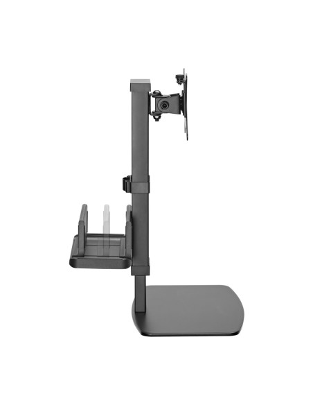 AISENS Soporte de Mesa ECO Giratorio e Inclinable para Monitor/TV y Mini PC 8Kg de 17-32, Negro