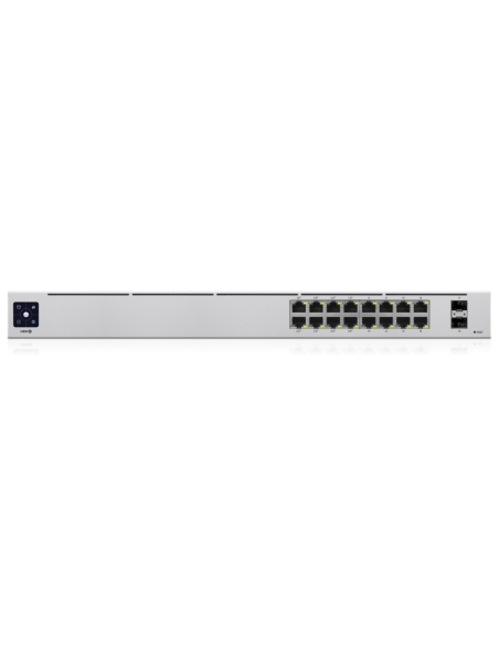 Ubiquiti UniFi 16-Port PoE Gestionado L2/L3 Gigabit Ethernet (10/100/1000) Energía sobre Ethernet (PoE) 1U Plata