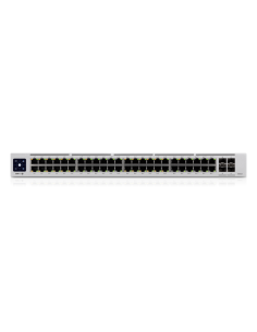 Ubiquiti UniFi Pro 48-Port PoE Gestionado L2/L3 Gigabit Ethernet (10/100/1000) Energía sobre Ethernet (PoE) 1U Plata