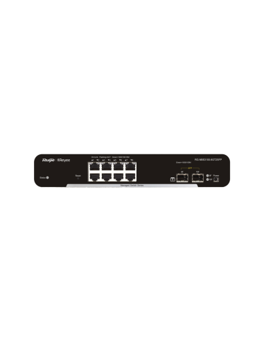 Ruijie Networks RG-NBS3100-8GT2SFP switch Gestionado L2 Gigabit Ethernet (10/100/1000) Negro