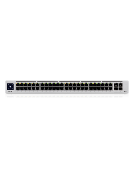 Ubiquiti UniFi Pro 48-Port PoE Gestionado L2/L3 Gigabit Ethernet (10/100/1000) Energía sobre Ethernet (PoE) 1U Plata