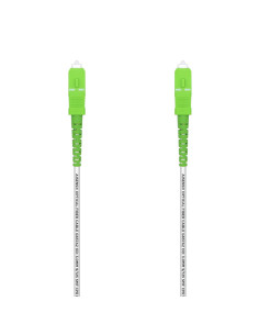AISENS Cable Fibra Óptica Latiguillo G657A2 3.0 9/125 SMF Simplex CPR DCA LSZH, SC/APC-SC/APC, Blanco, 20 m