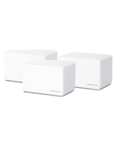 Mercusys Halo H80X (3-pack) Doble banda (2,4 GHz / 5 GHz) Wi-Fi 6 (802.11ax) Blanco Interno