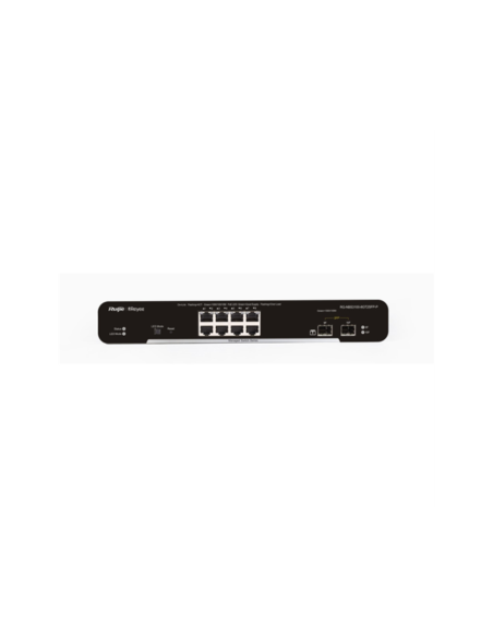 Ruijie Networks RG-NBS3100-8GT2SFP-P switch Gestionado L2 Gigabit Ethernet (10/100/1000) Energía sobre Ethernet (PoE) Negro