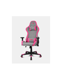 DRIFT DR90 PRO Silla para videojuegos de PC Asiento acolchado Gris, Rosa