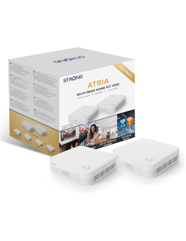 Strong WI-FI MESH HOME KIT 1200 Doble banda (2,4 GHz / 5 GHz) Wi-Fi 5 (802.11ac) Blanco 3 Interno
